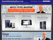 Tablet Screenshot of networkmarketingtimes.com